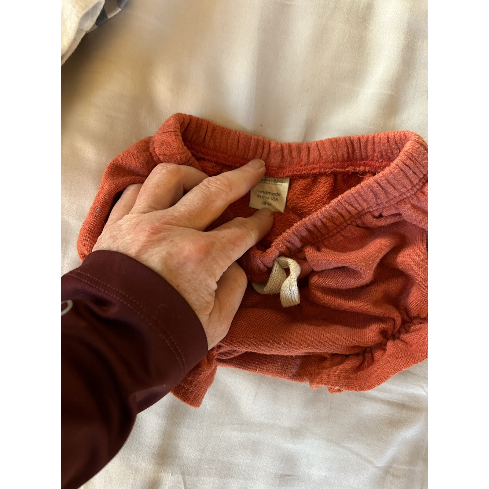 Lulu + Roo Red Orange Shorts Size 18-24m — image 3 of 4